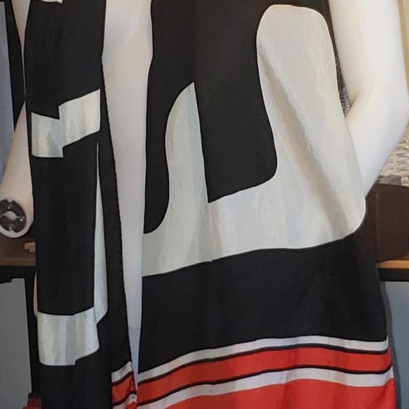 Echo rare vintage silk scarf / foulard vintage soie - Picture 4 of 6